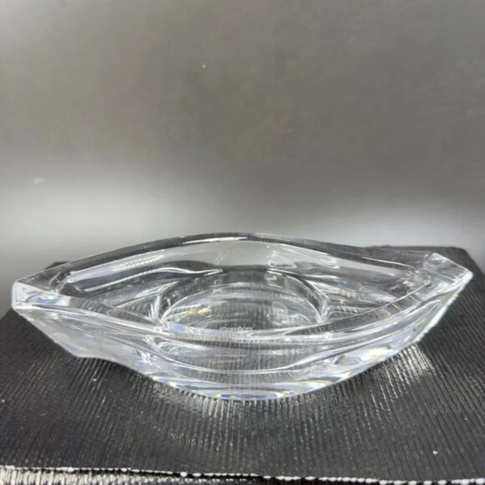 Orrefors Crystal Glass Candleholder Wave Horizon Marquis Paisley‎ Sweden Single